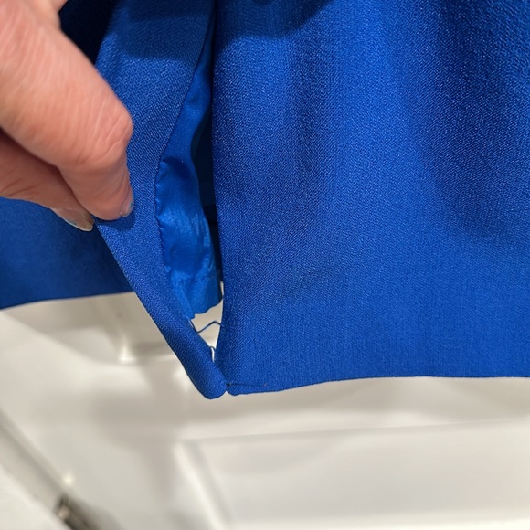 Adrianna Papell Midi Blue Dress - Picture 5 of 8